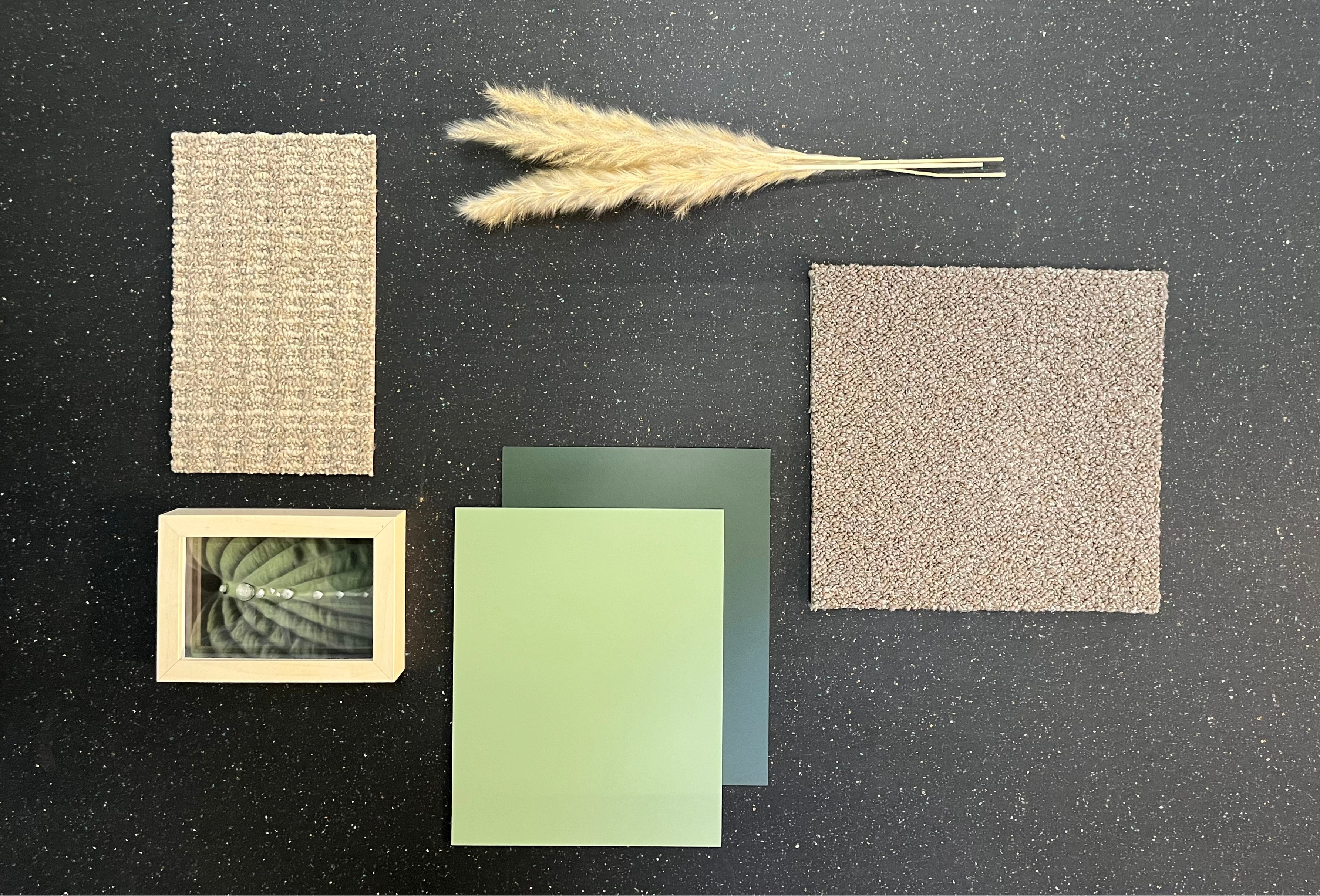 nora rubbber carbon negative carpet tile inspiration display